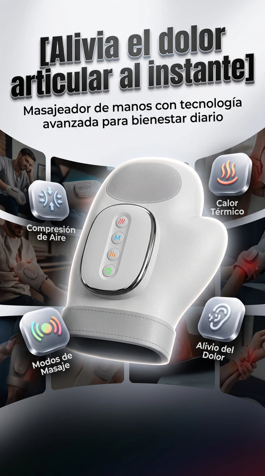 Smart Hand Massager, masajeador inteligente de manos con compresión de aire y calor térmico TIPO: Cuidado personal / Bienestar